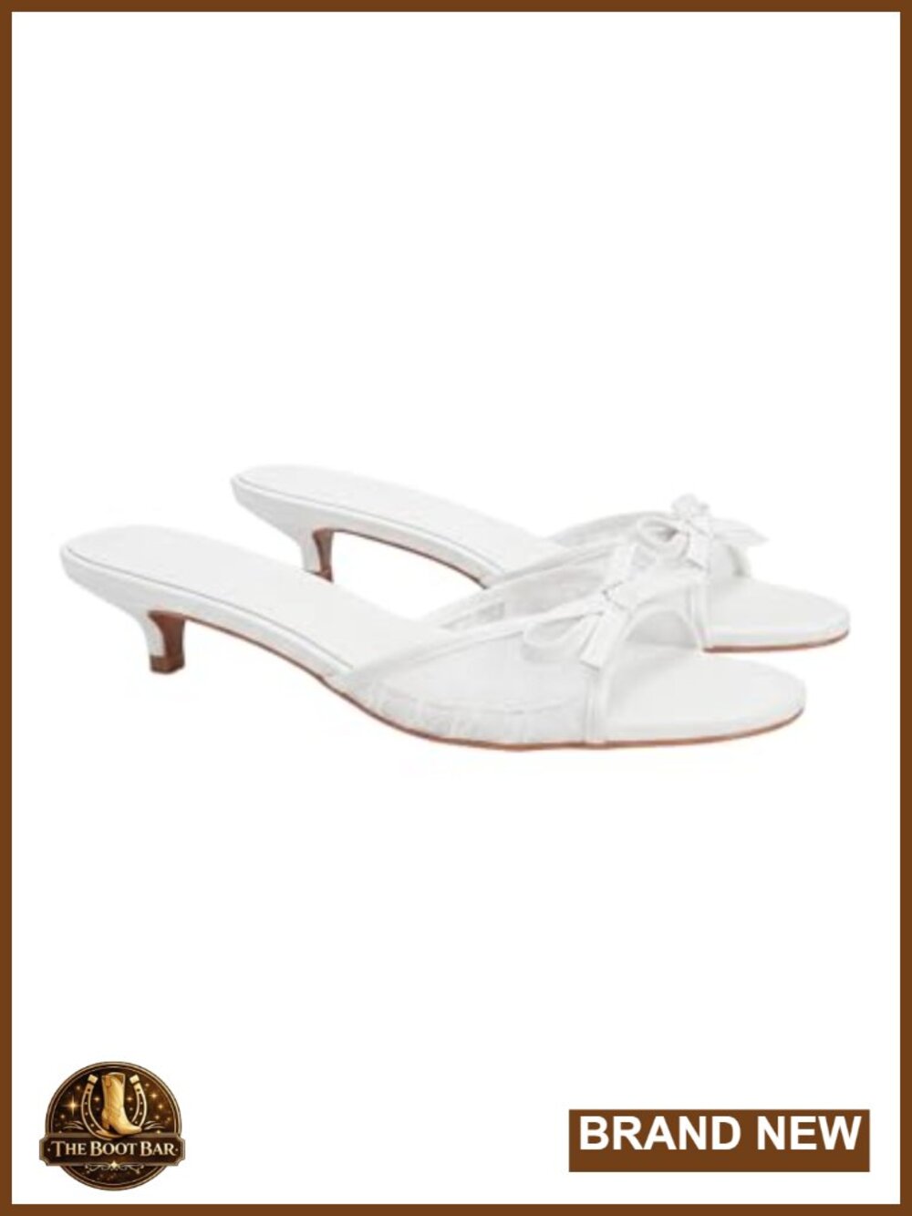 Lace Kitten Heels Bow Stiletto Mini Heels Party Sandals